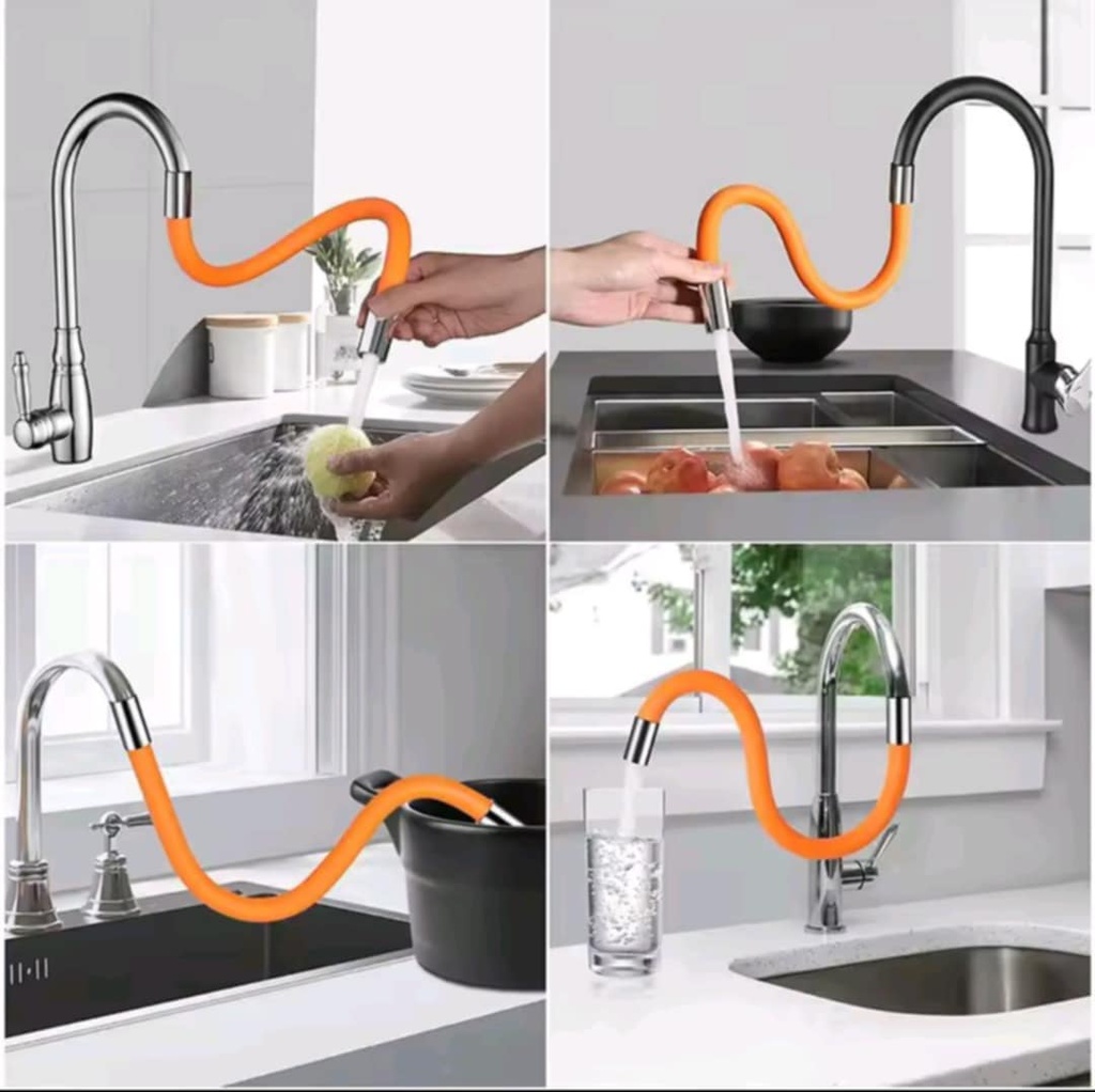 Extension pour robinet –  Souple, semi-rigide