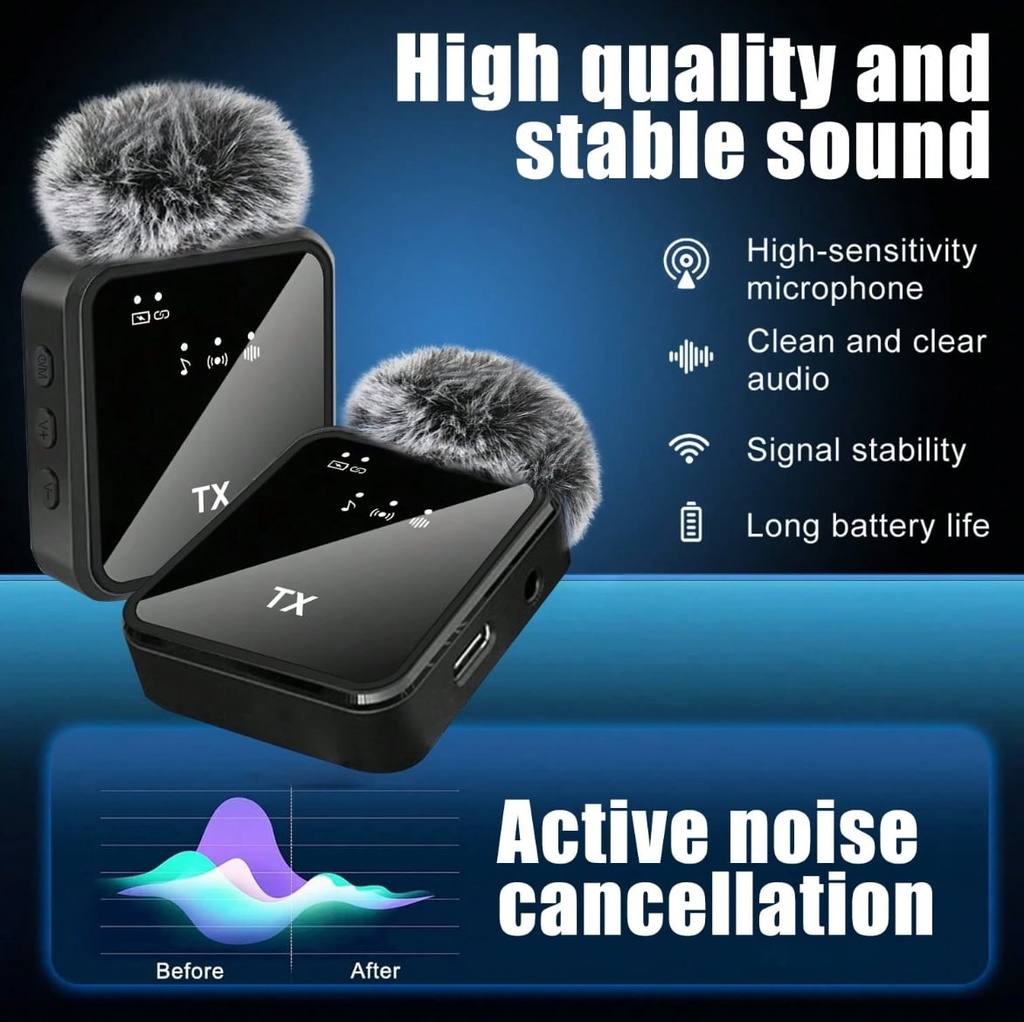 MICRO CRAVATE double SANS FIL TX F13