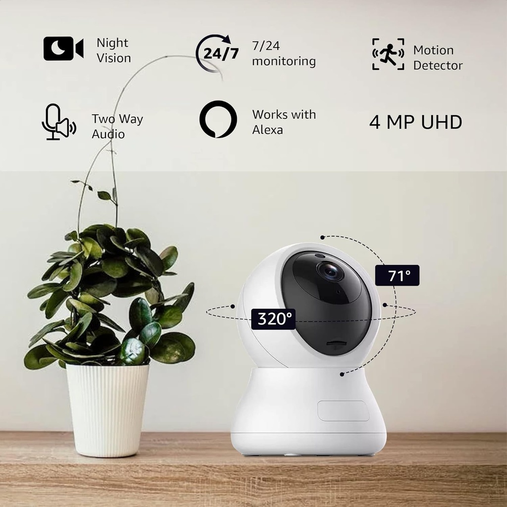 Caméra intérieure AJCLOUD 2k (3mp) – ultra HD & connectée