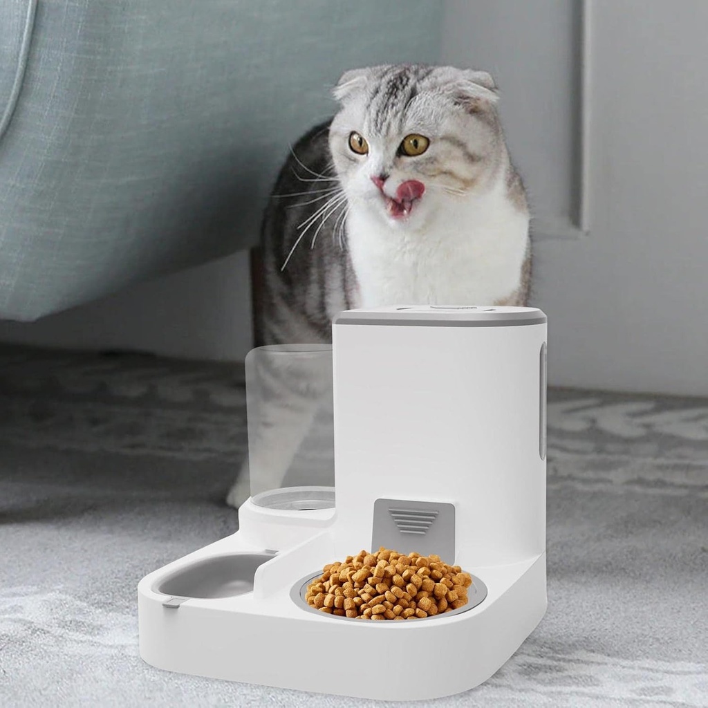Distributeur de croquettes automatique 2 en 1 – chien & chat