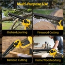 Tronçonneuse Sans Fil AMOEBA 21V Brushless – 8” (20 cm) 