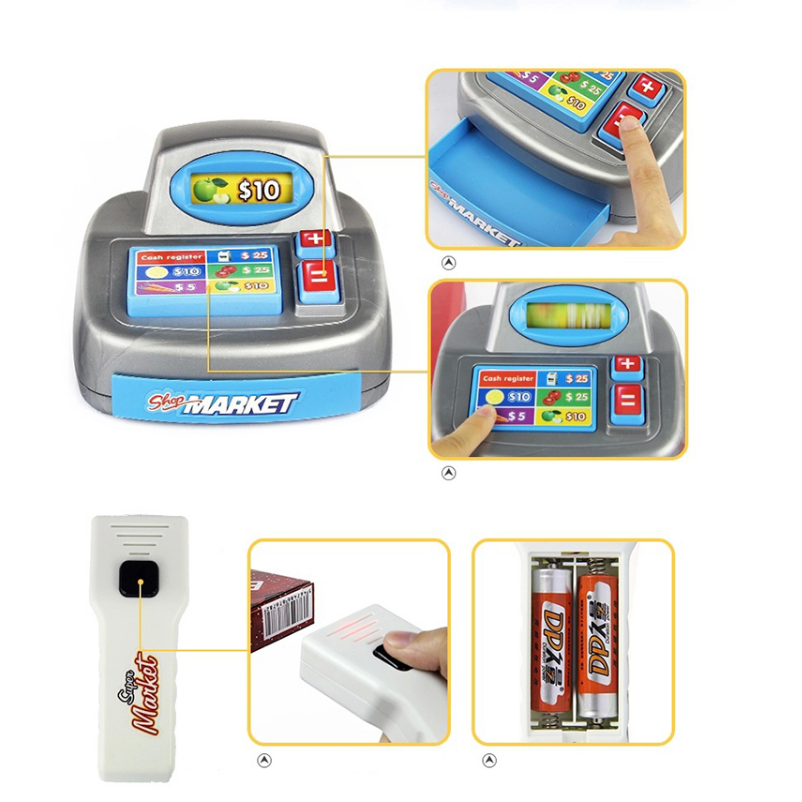 Supermarché Enfant avec Caisse & Chariot – Home Supermarket