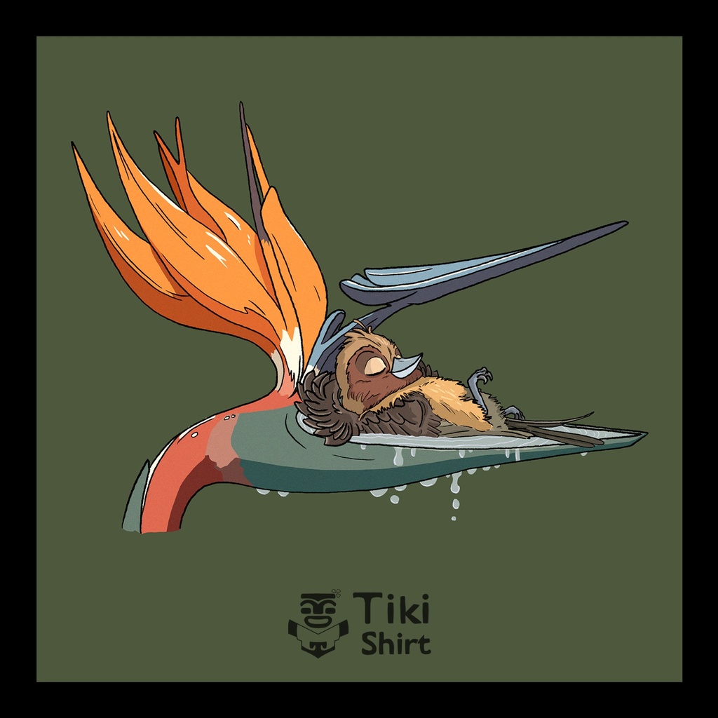 T-shirt "L’oiseau de paradis" – Tiki-Shirt