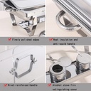 Chauffe-plats buffet 11 L en acier inox