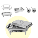 Chauffe-plats buffet 11 L en acier inox