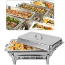 Chauffe-plats buffet 11 L en acier inox