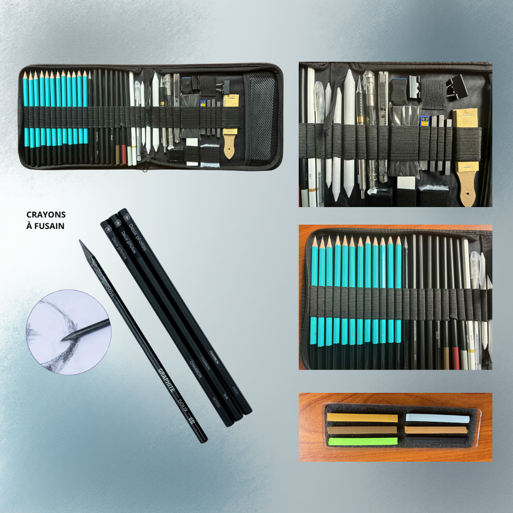 Kit de dessin complet avec sketchbook