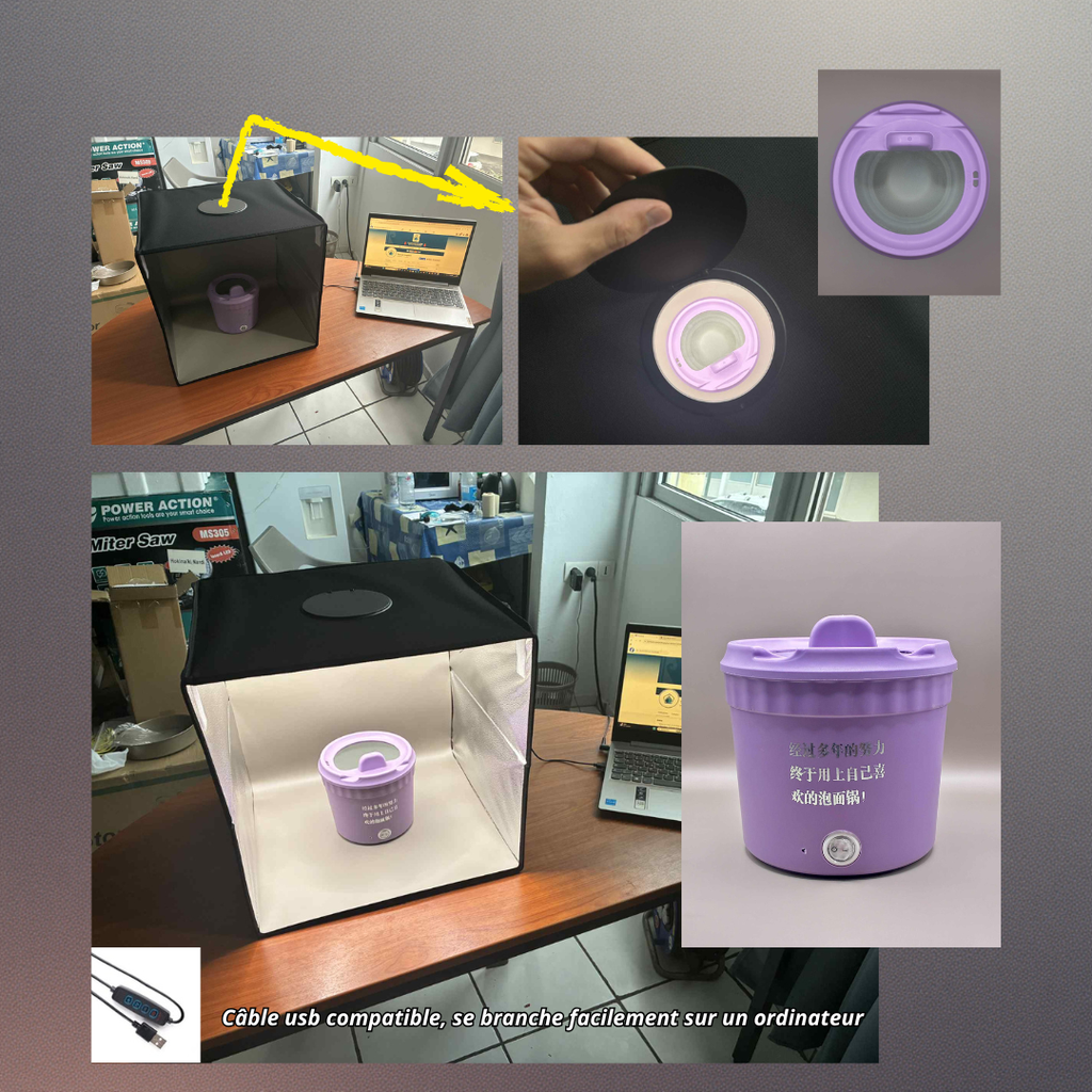 Mini studio photo portable 25 cm