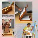 Chevalet portable et coffret de peinture complet