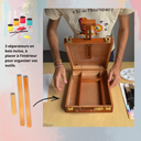 Chevalet portable et coffret de peinture complet