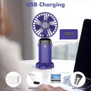 Ventilateur portable rechargeable 5 vitesses