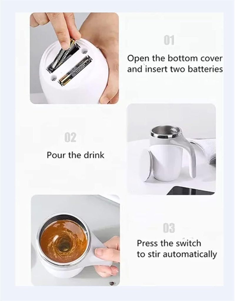 Tasse à mélange automatique rechargeable