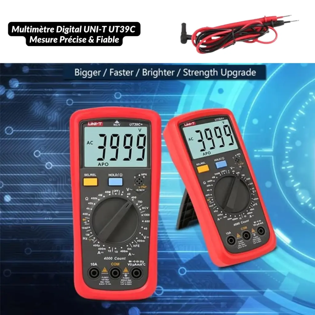 Multimètre Digital UNI-T UT39C – Mesure Précise & Fiable 01.webp