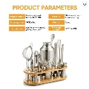 Screenshot 2026-06-23 at 13-09-27 Cocktail Shaker Mélangeur Outil 750ML - PRUMYA- Kit Cocktail Barmanen acier inoxydable 23 pièces 750ML - avec Support en bois - La cave Cdiscount.webp