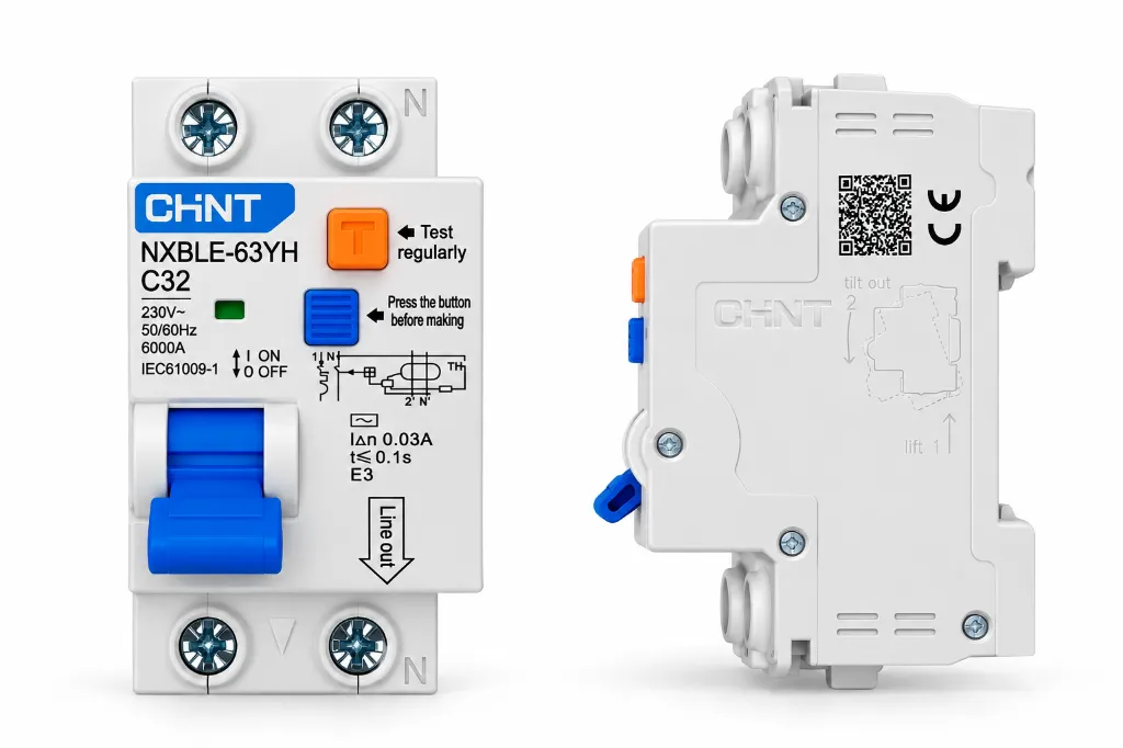 CHiNT NXBLE-63YH Circuit Breaker Views.webp