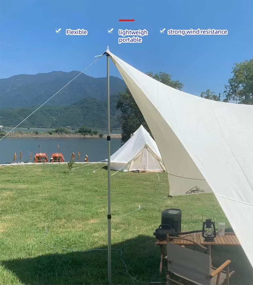 Barre télescopique de camping - 90-230cm