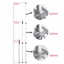 Barre télescopique de camping - 90-230cm