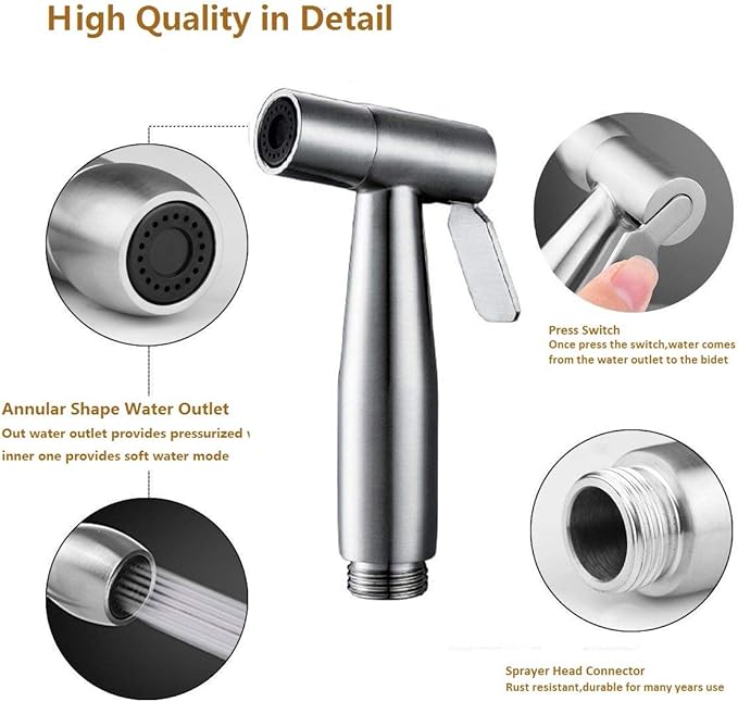 Bidet flexible (acier inox).