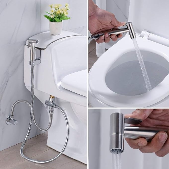 Bidet flexible (acier inox).