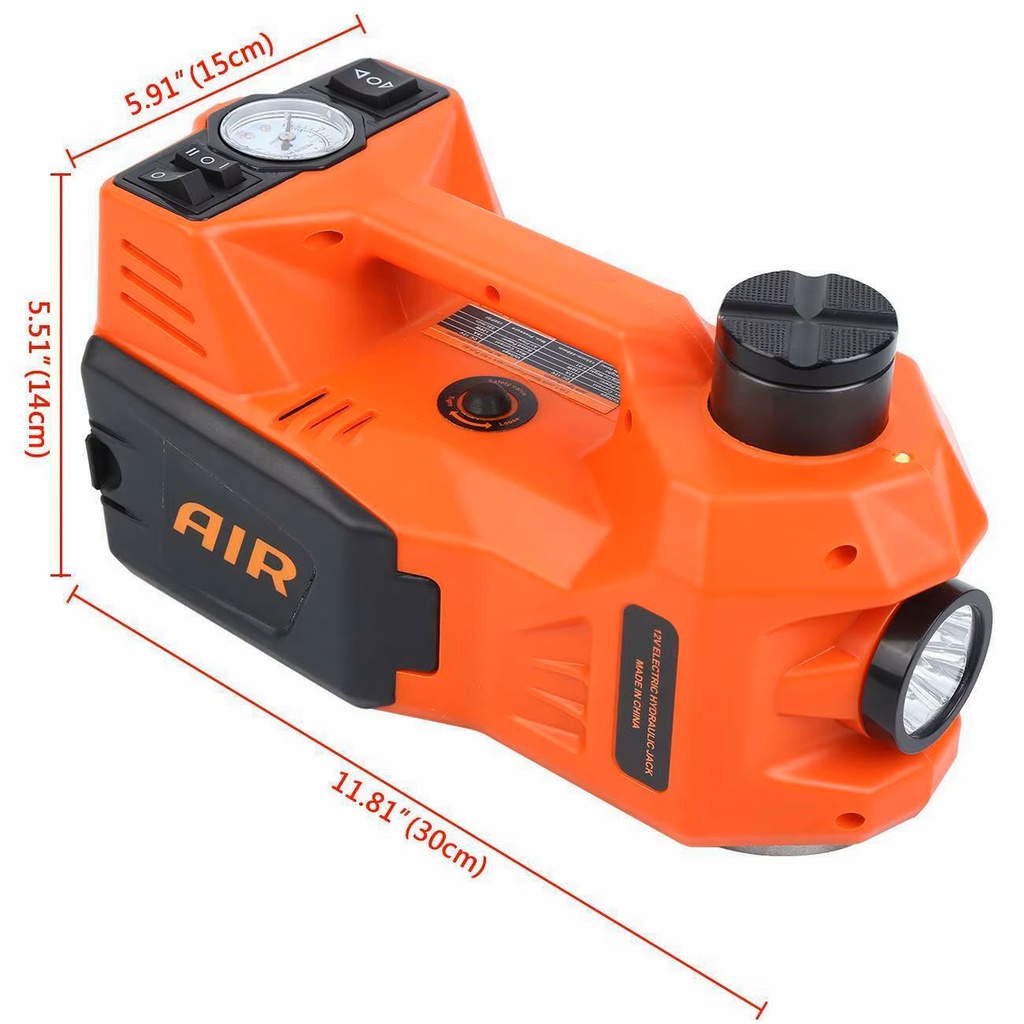 Cric électrique pour voiture DC12V - 155/450mm