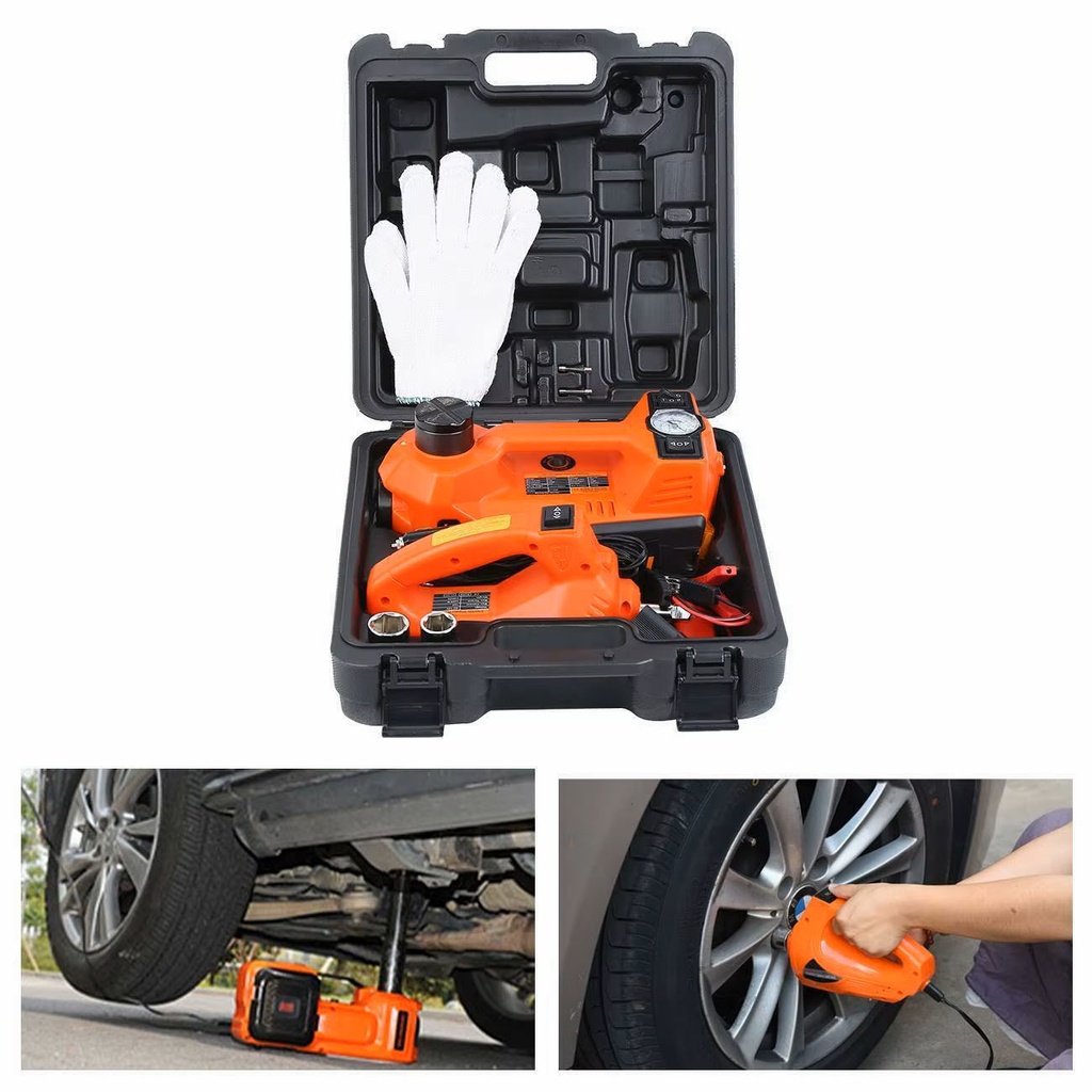 Cric électrique pour voiture DC12V - 155/450mm