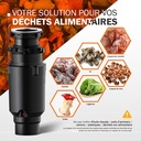 Broyeur de déchets alimentaire sous évier S55 - 357W/1100ml