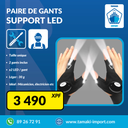 Paire de gants - Support LED