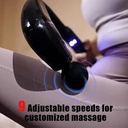 Pistolet massage à manche long - 4 en 1