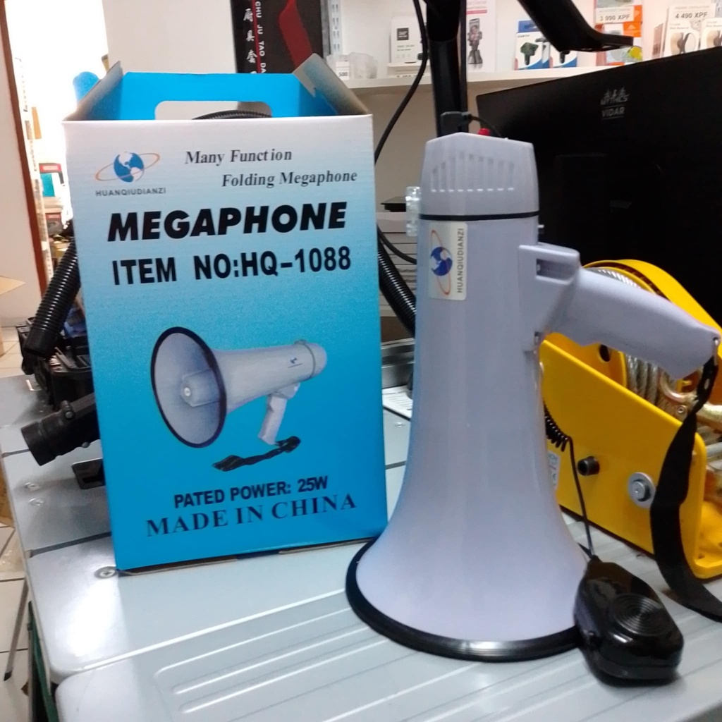 Megaphone multifonction 25W