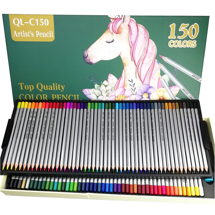 Grande boîte de 150 crayons de couleur 