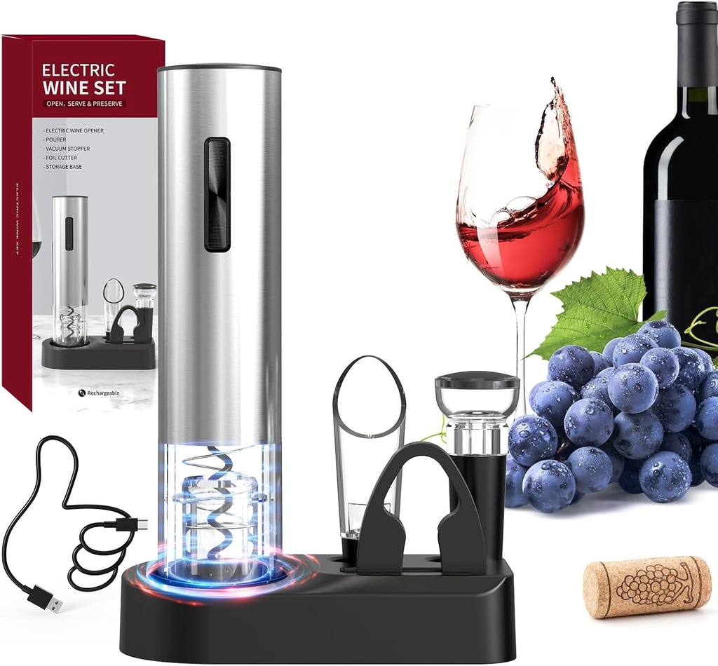 Ouvre-bouteille électrique – version solo ou pack complet (PACK)