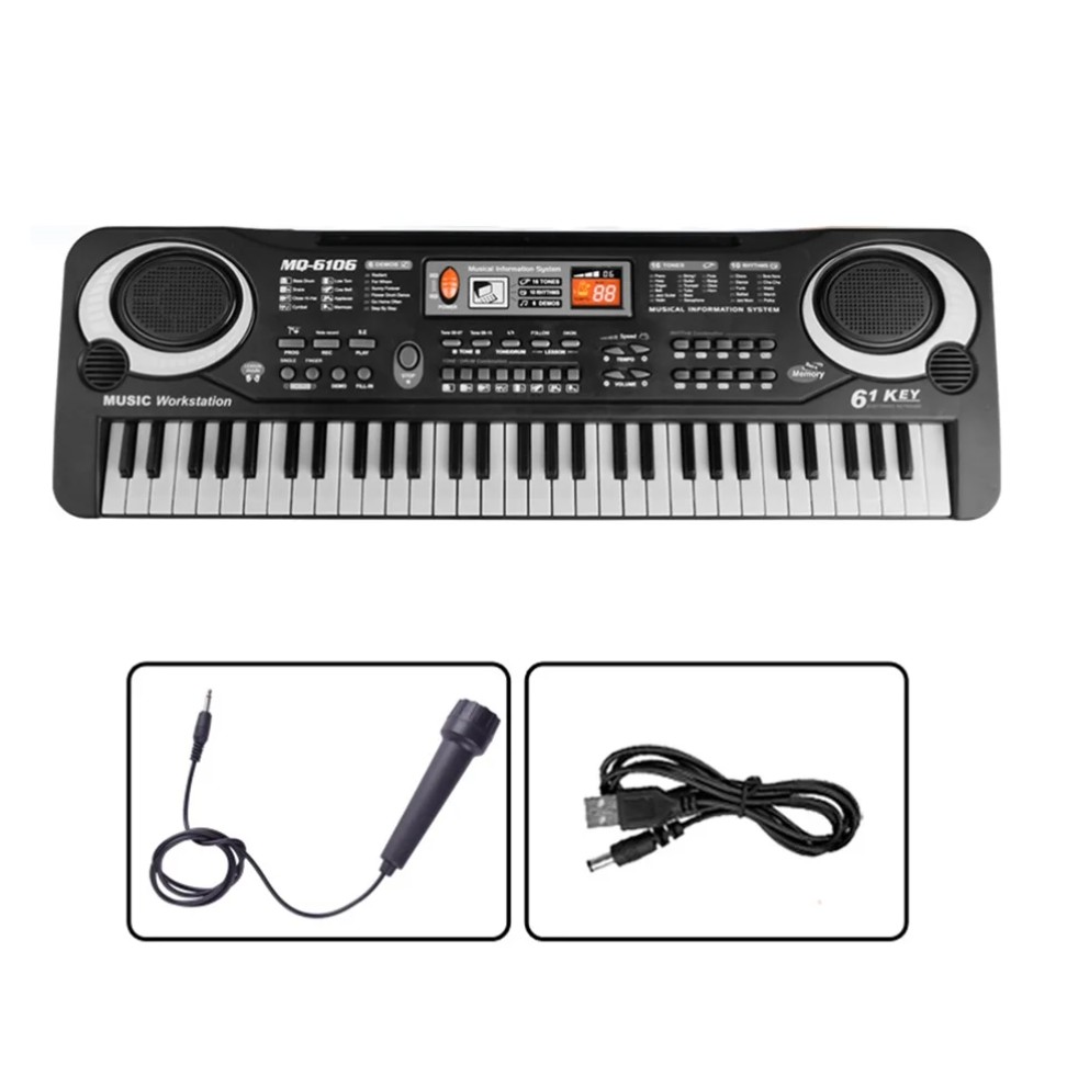 Piano synthétiseur électronique 61 touches
