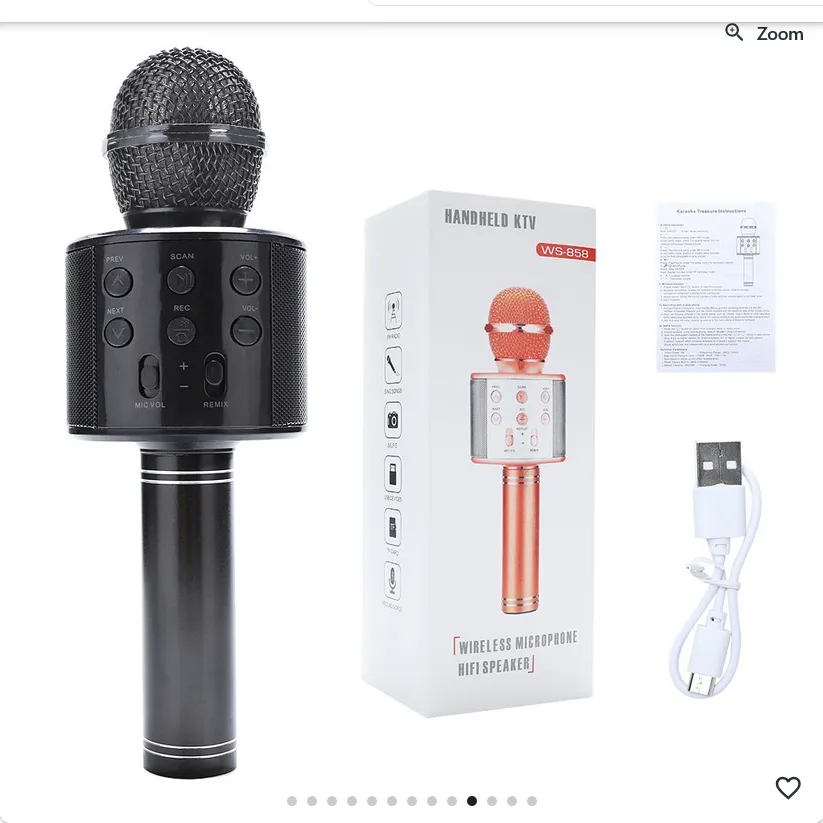 [J4] Micro karaoké bluetooth sans fil