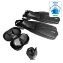 WAVE PACK – Panoplie complète de plongée (masque, tuba, palme)