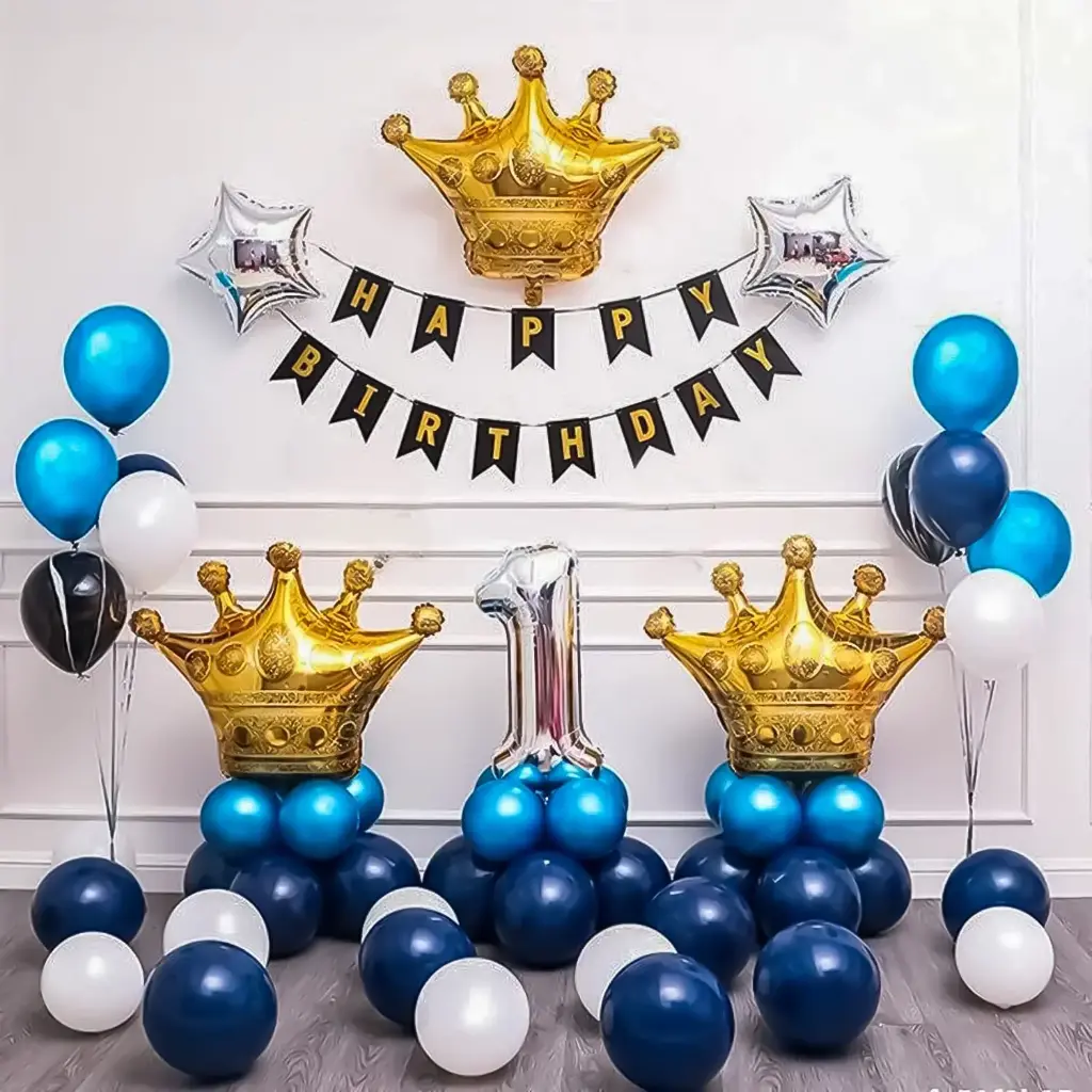 Kit Décoration Anniversaire Premium – Bannière & Ballons Complets