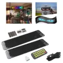 2 Panneaux LED RGB Programmable 2 x102x348mm avec Télécommande