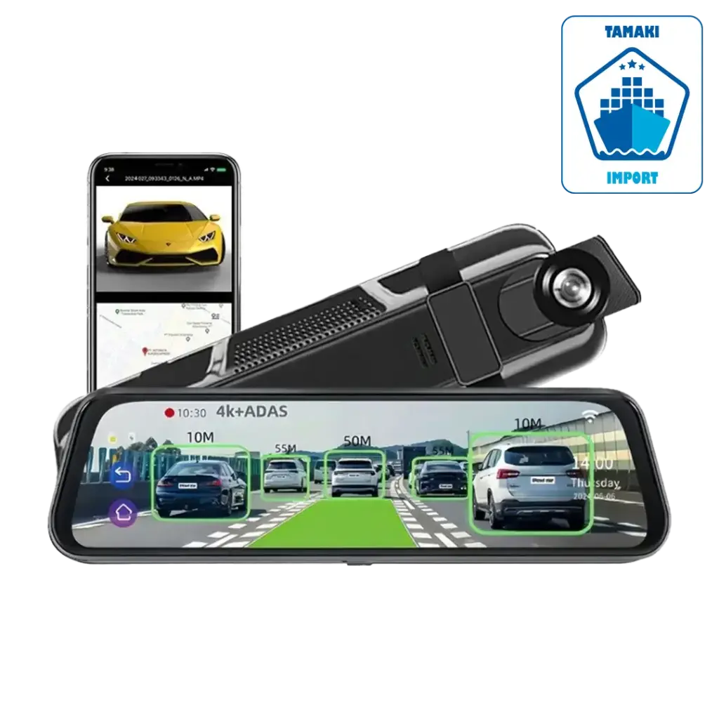 Dashcam WIFI 4K 32G avec système Avertissement intelligent ADAS