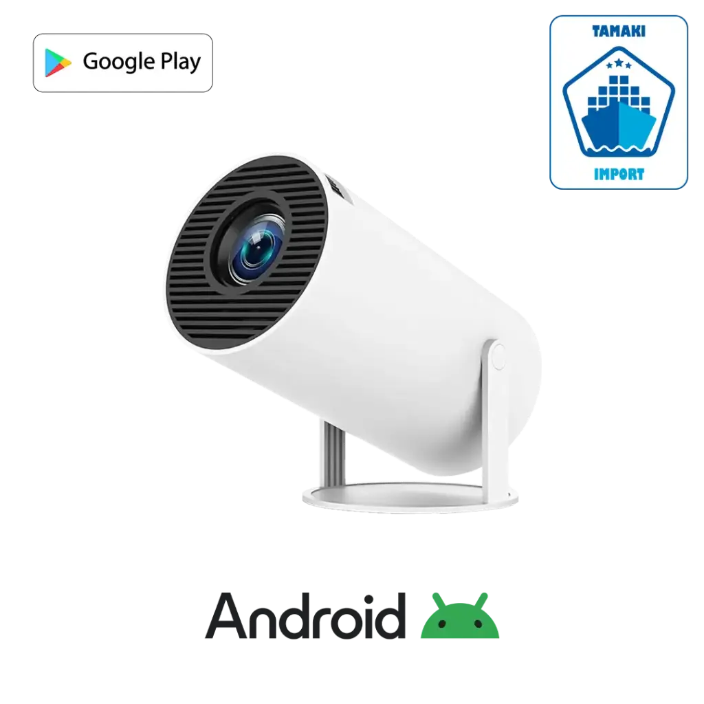 Mini Projecteur HY300 Pro – Android 11, Wi-Fi 6 & Support 4K