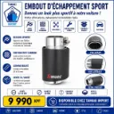 Embout d'échappement universel en fibre de carbone 52-55/165mm - AKRAPOVIC