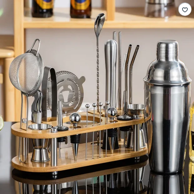 KIT Bartender Shaker Cocktail Professionnel – 23PCS