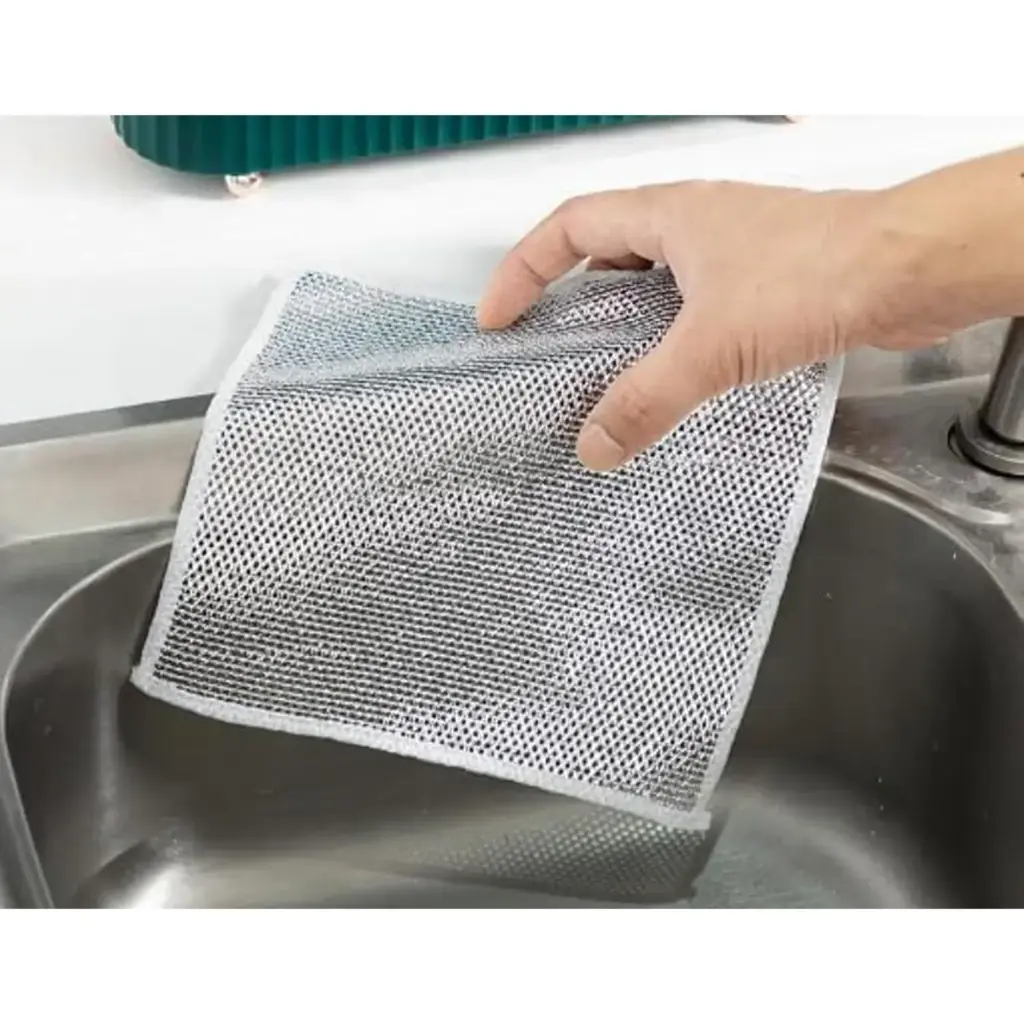 SteelClean – 10x Tampon Récurant Inox (LOT DE 10)
