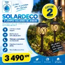 SolarDeco – 2x Lampes Solaires Jardin (Lot de 2)