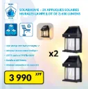 SolarHome – 2x Appliques Solaires Murales lampe (Lot de 2) 600 LUMENS