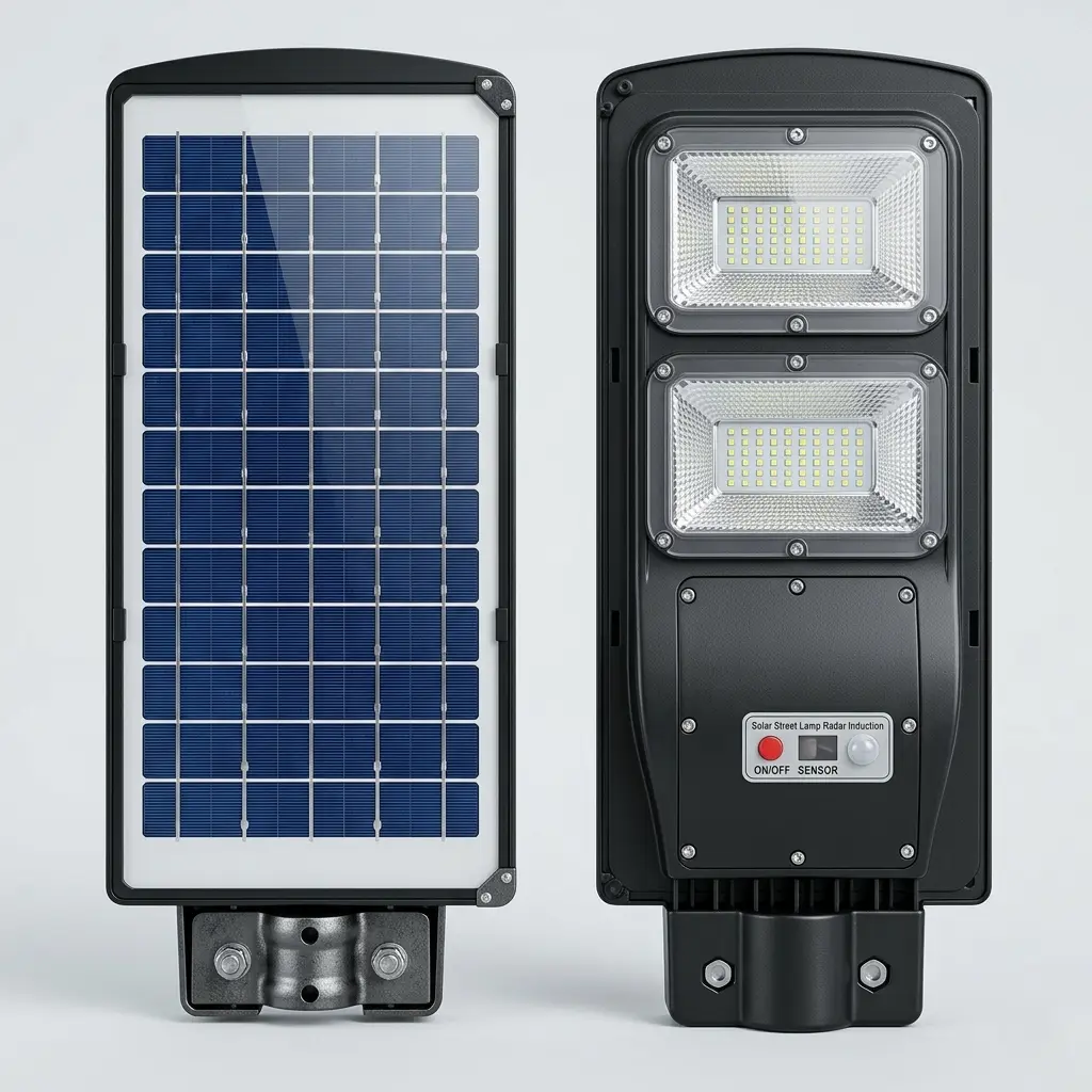SolarSec – Projecteur LED Solaire Détecteur (Lampadaire)