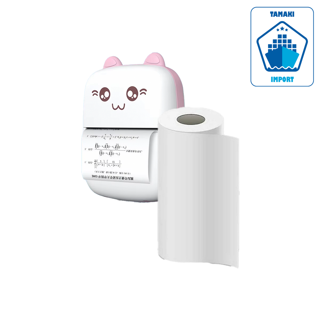 Papier blanc thermique HD 57x25mm - MEOW CAT PRINTER