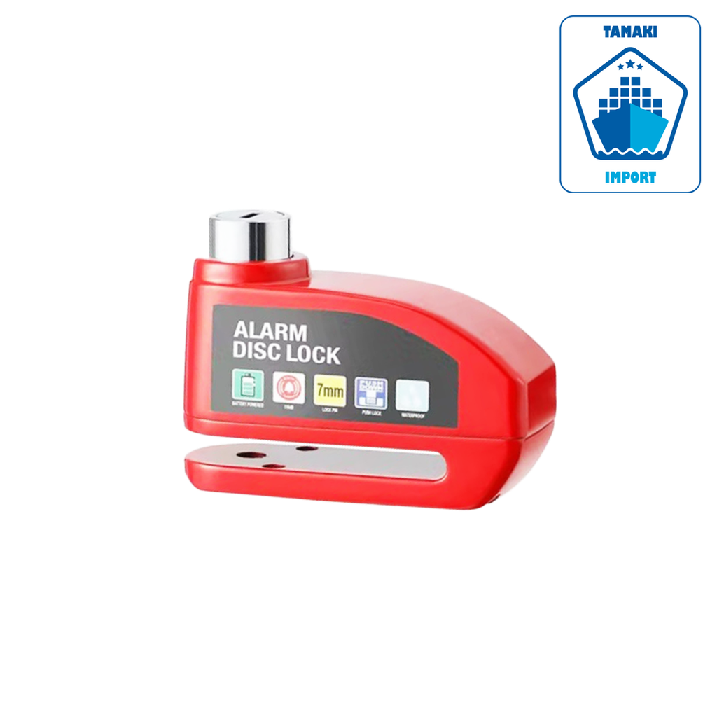 Anti-vol pour 2 roues - ALARM DISC LOCK (Rouge)