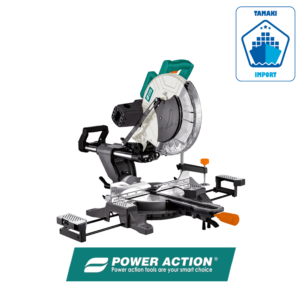 [G.D.0] Scie à onglet 2000W LASER & LED - POWER ACTION