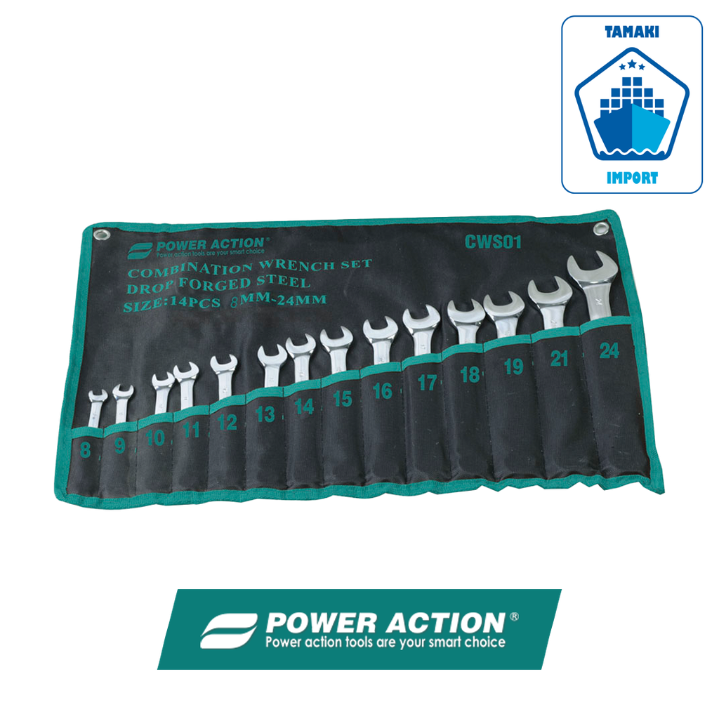 Clés plates SET de 14 pièces - POWER ACTION