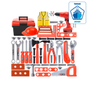 Boîte à outils pour enfant - 70 PCS