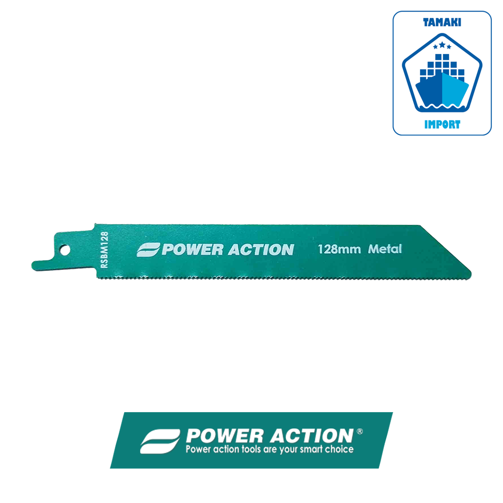 Lame scie sabre 128mm - POWER ACTION (Métal - 1PC)